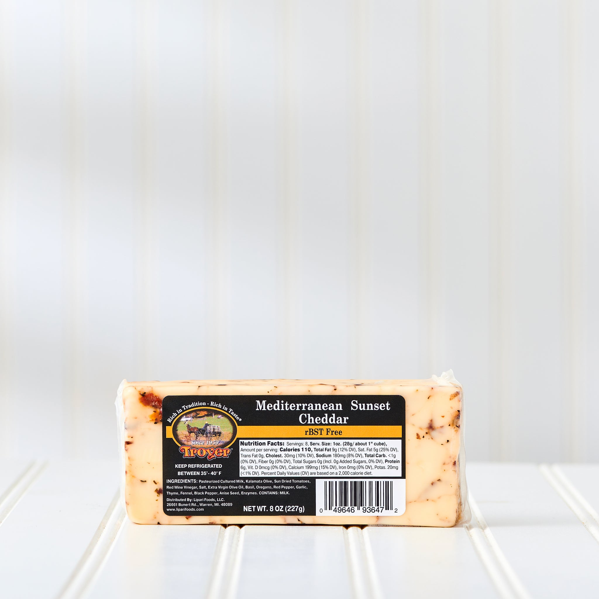 Troyer® Mediterranean Sunset Cheddar Cheese