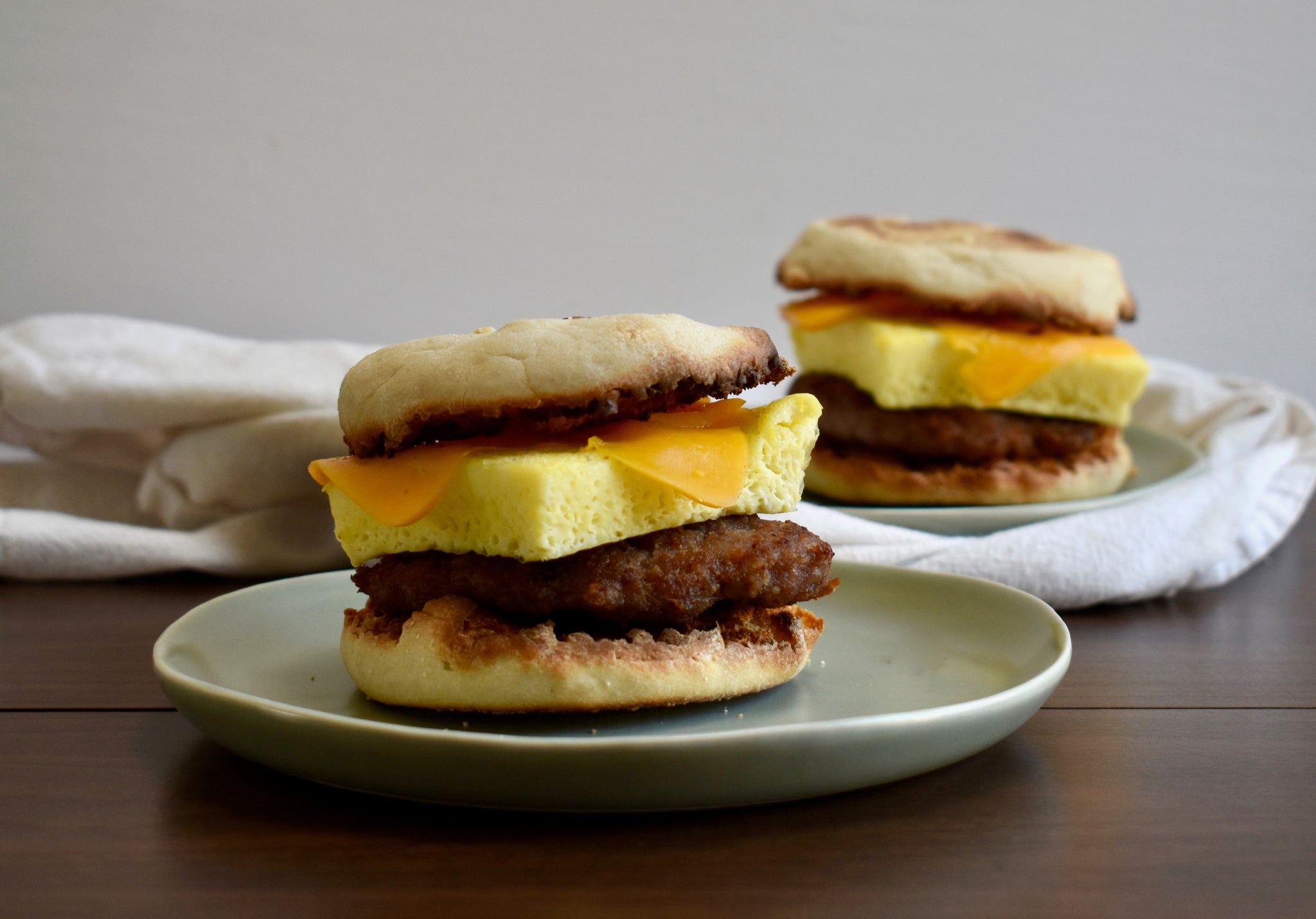 Make Ahead English Muffin Breakfast Sandwiches