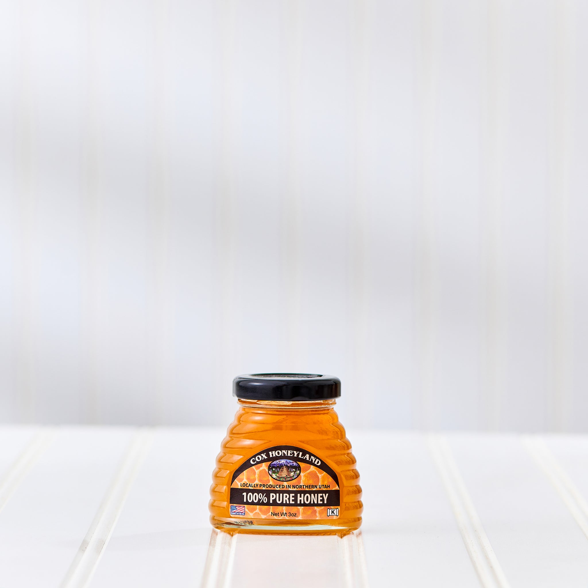 Cox Honeyland Pure Honey in Glass Skep Jar