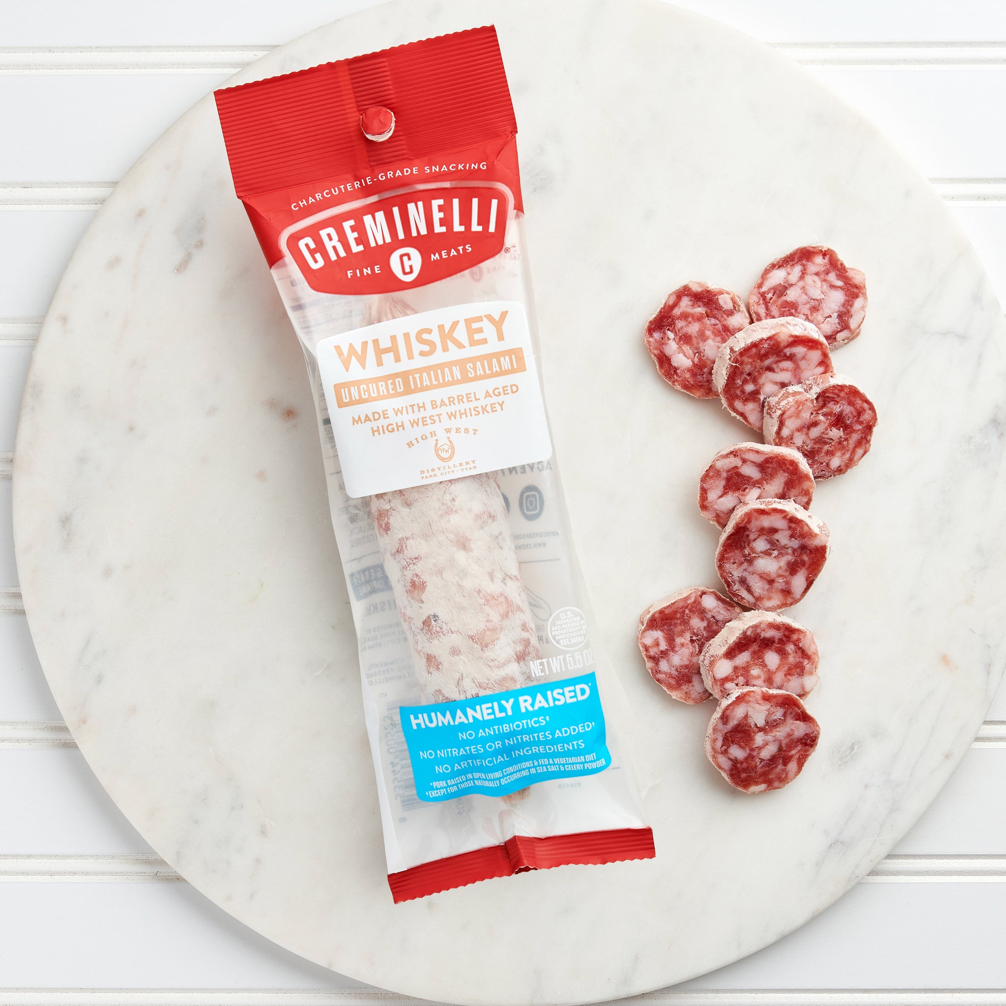 The Creminelli Whiskey Italian – Uncured Creamery Salami Fine Meats®