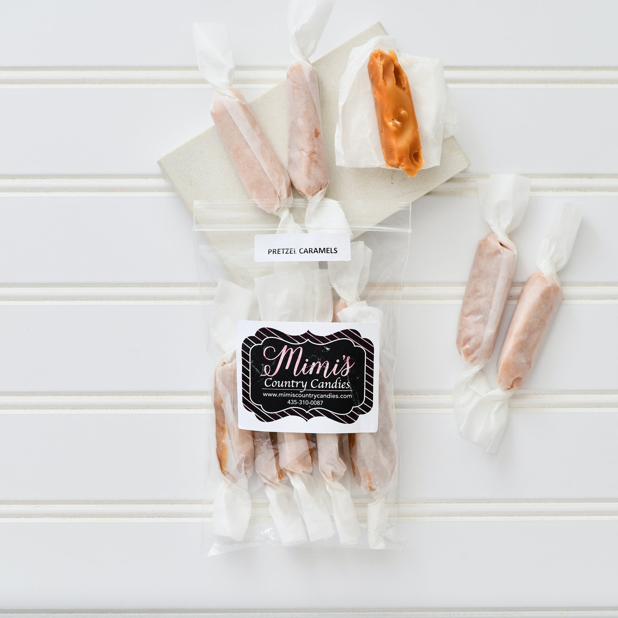 Mimi's Country Candies Buttered Pretzel Caramels