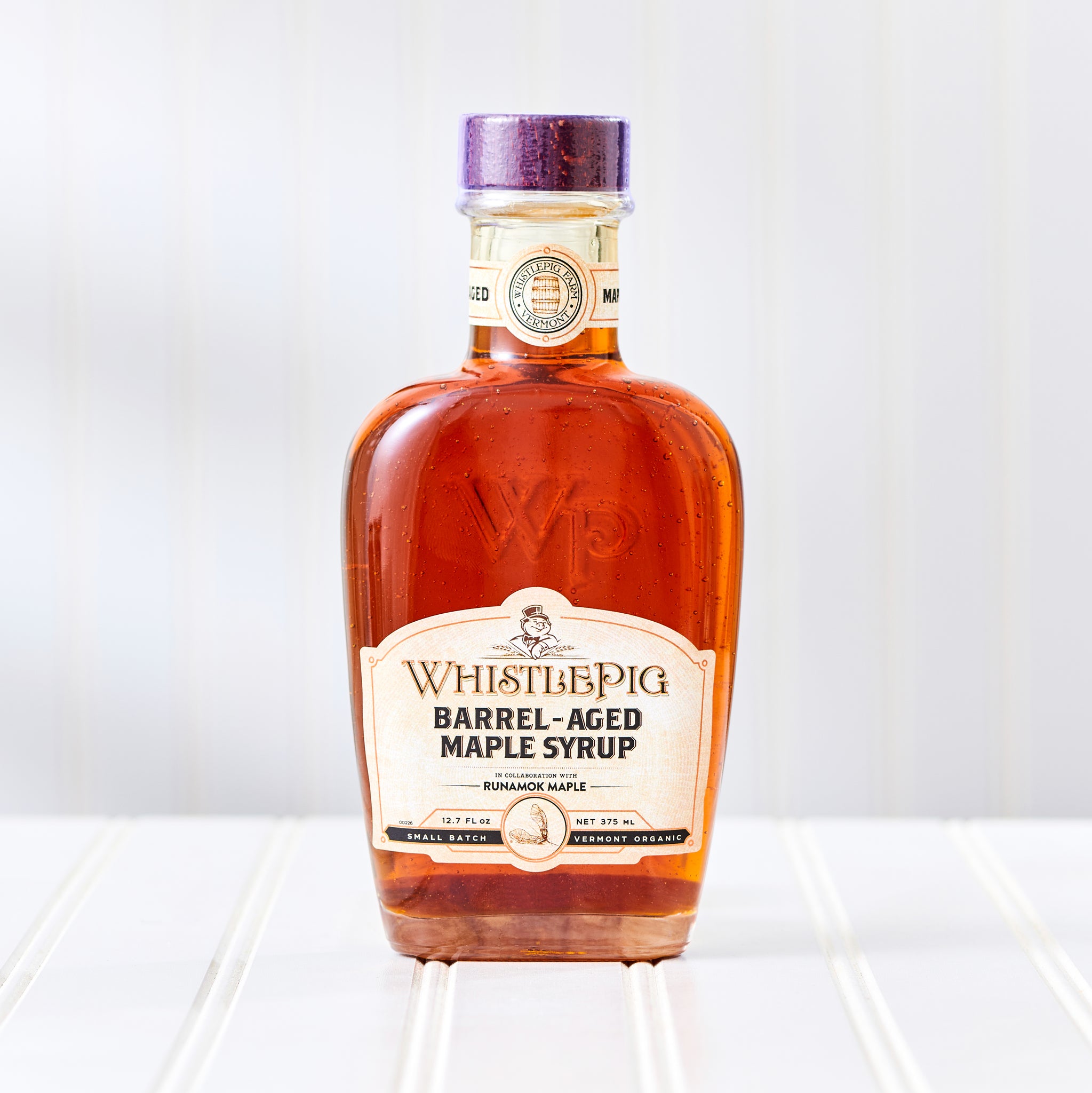 Runamok Maple WhistlePig® Rye Whiskey Barrel-Aged Maple Syrup