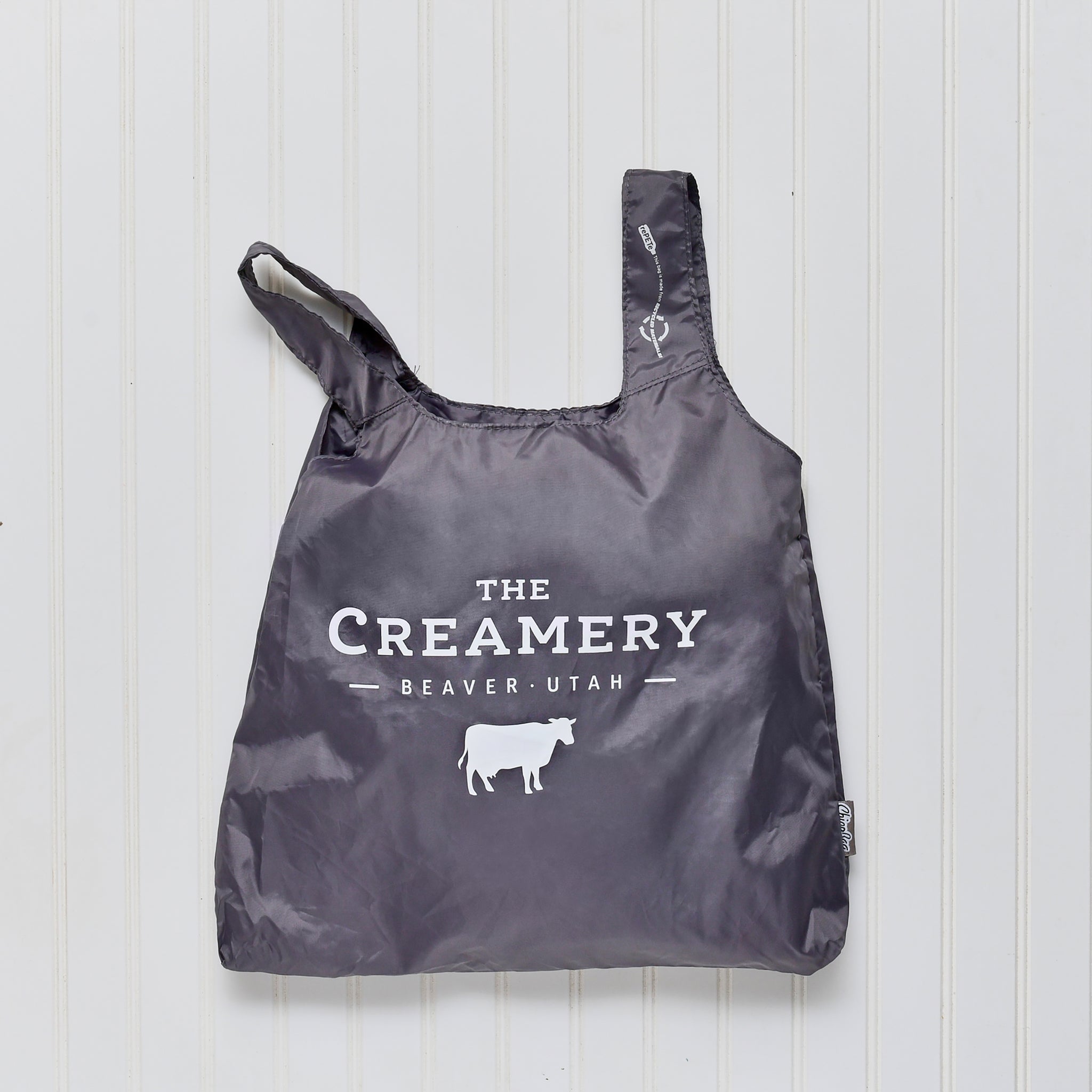 The Creamery Grey Reusable Bag