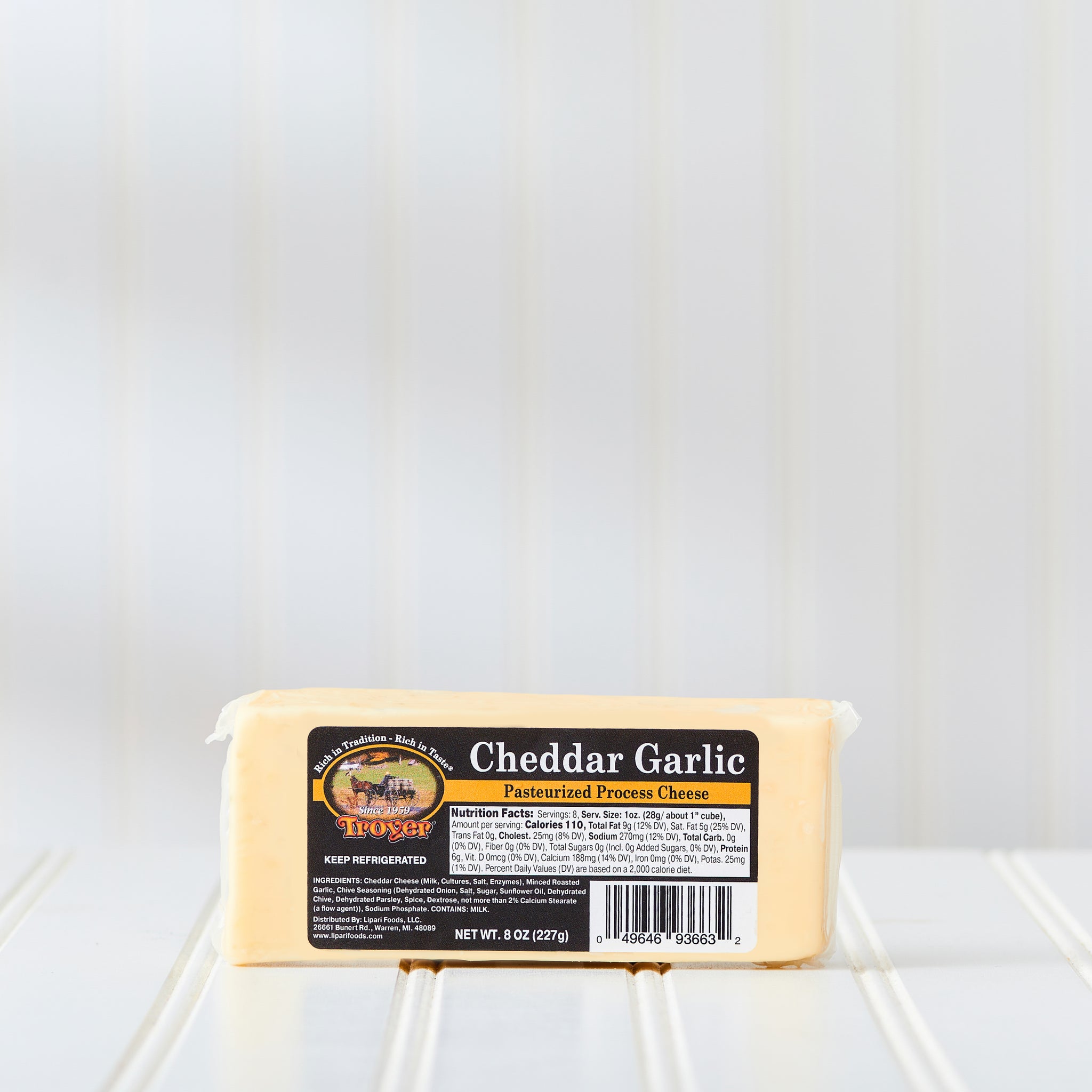Troyer® Cheddar Garlic Cheese