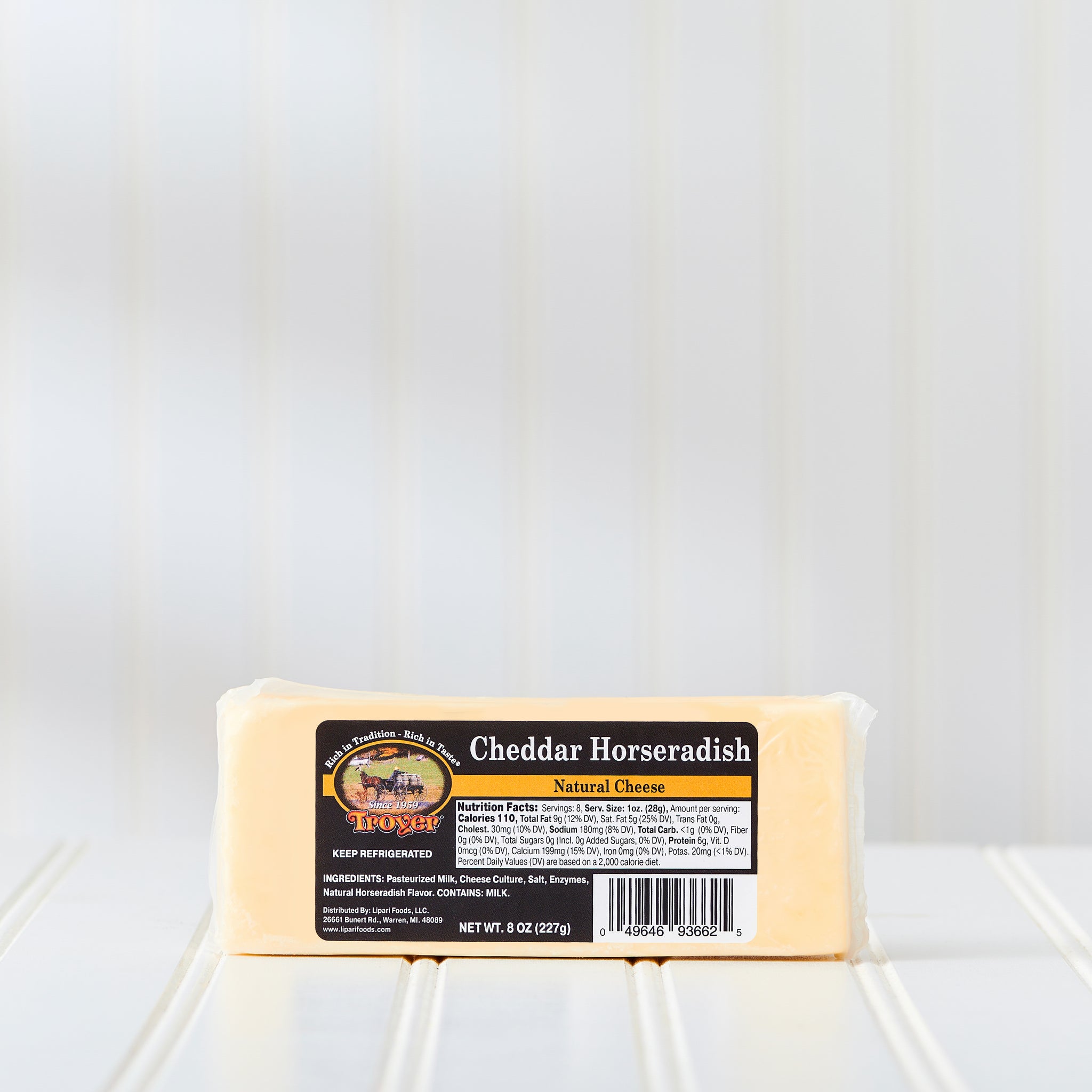 Troyer® Cheddar Horseradish Cheese