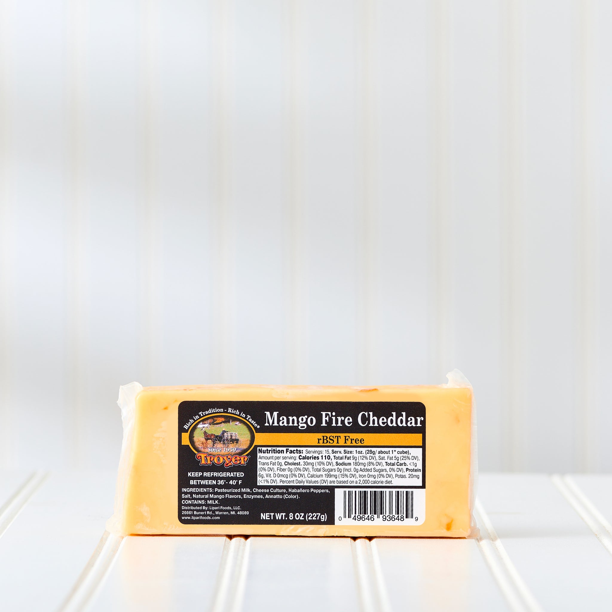 Troyer® Mango Fire Cheddar Cheese