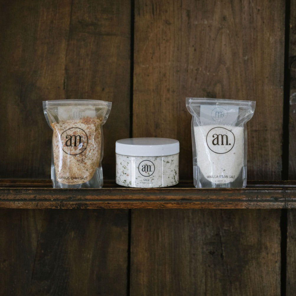 a m. SALT Signature Salt Jar