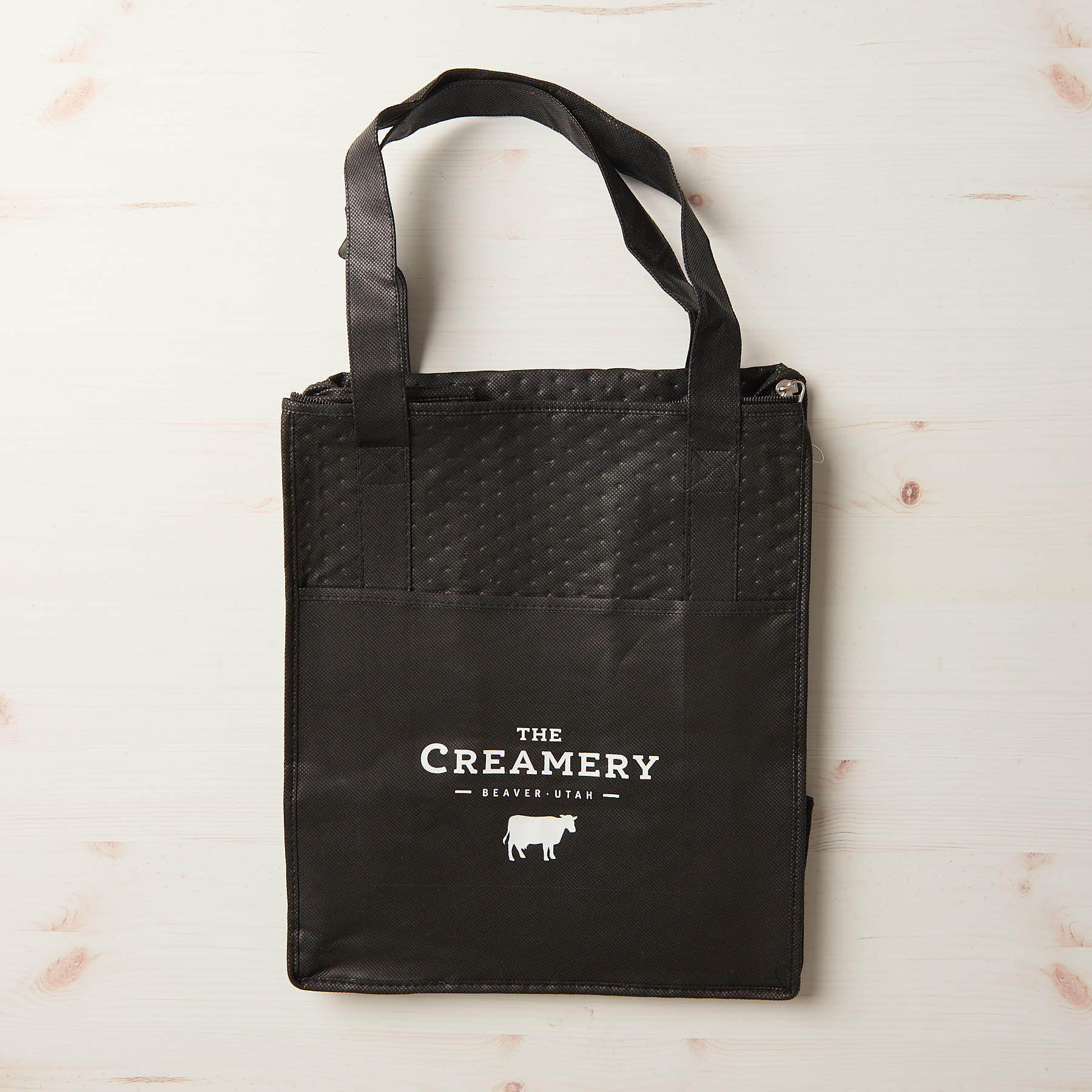 The Creamery Black Insulated Tote